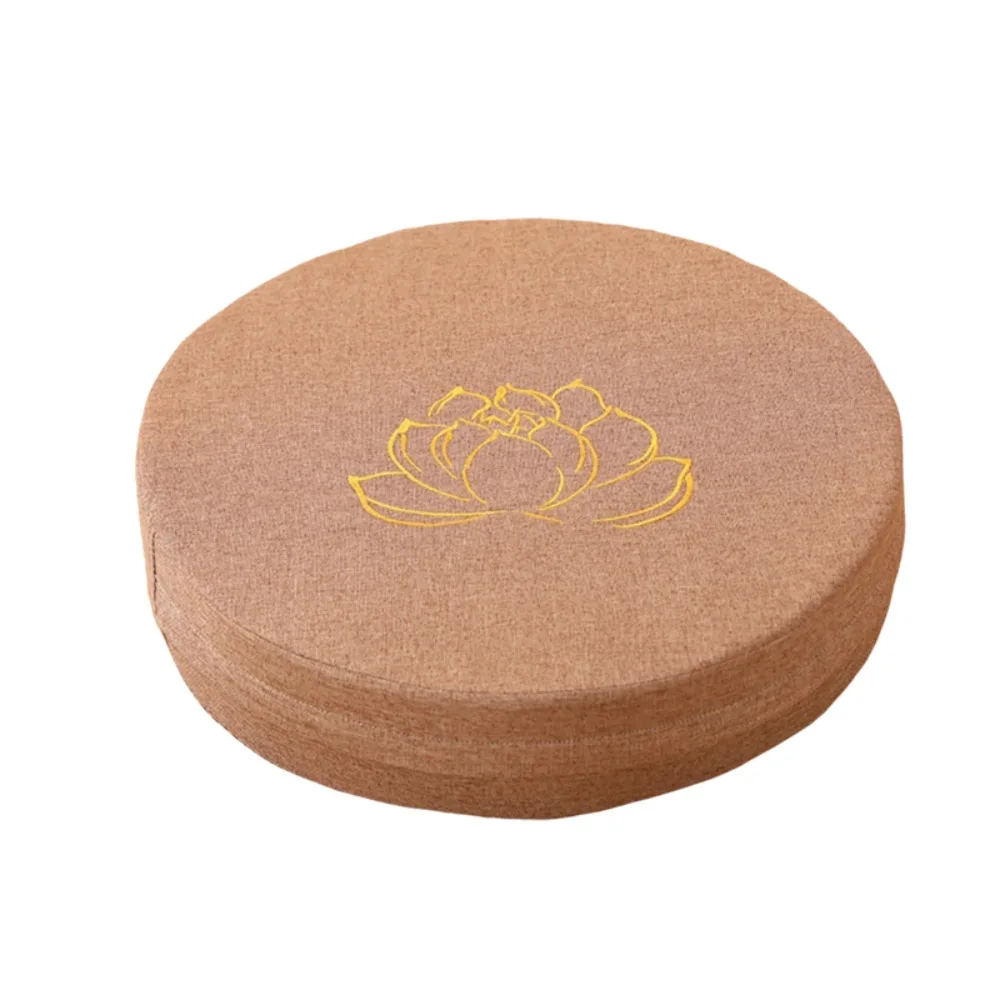 

Japanese-style Yoga Meditation Cushion Embroidered Lotus Removable Tatami Mat Washable Thickened Seat Cushion Living Room