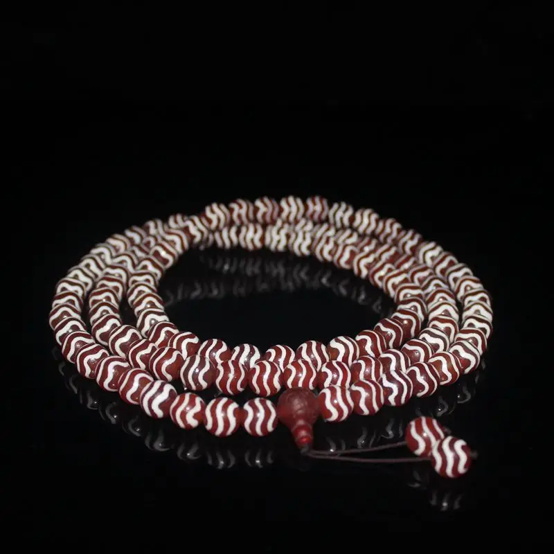 Backflow Coated Pulp Old Agate Water Pattern West AsiaBeads Necklace Neck Accessories Coll