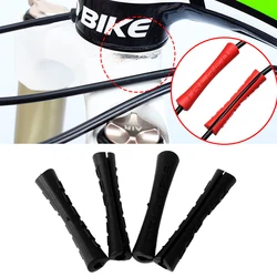 3/6pcs Bicycle Cable Protector Bike Frame Anti-friction Cycling Wrap Guard Tubes