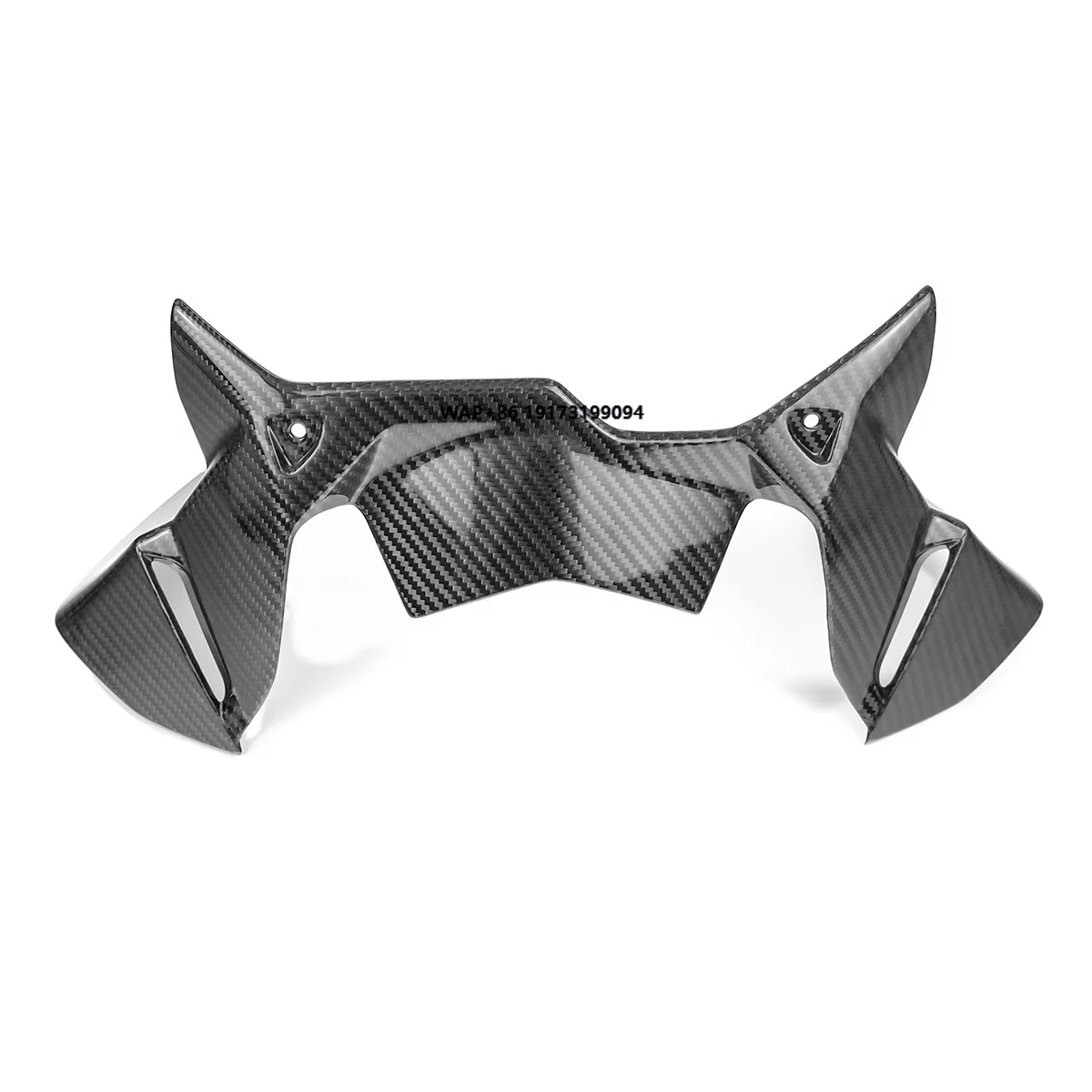 

Motorcycle Accessories 3K Twill Glossy Carbon Fiber Windscreen Air Intake Black for 1250 ADV Models