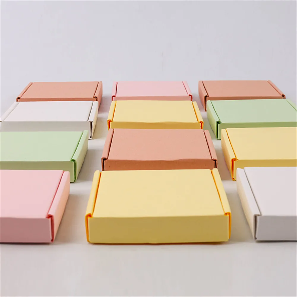 

10pcs 10*9*2cm color Airplane Box Cosmetics jewelry packaging Gift Box Wedding Party Paper Box corrugated carton small gift box