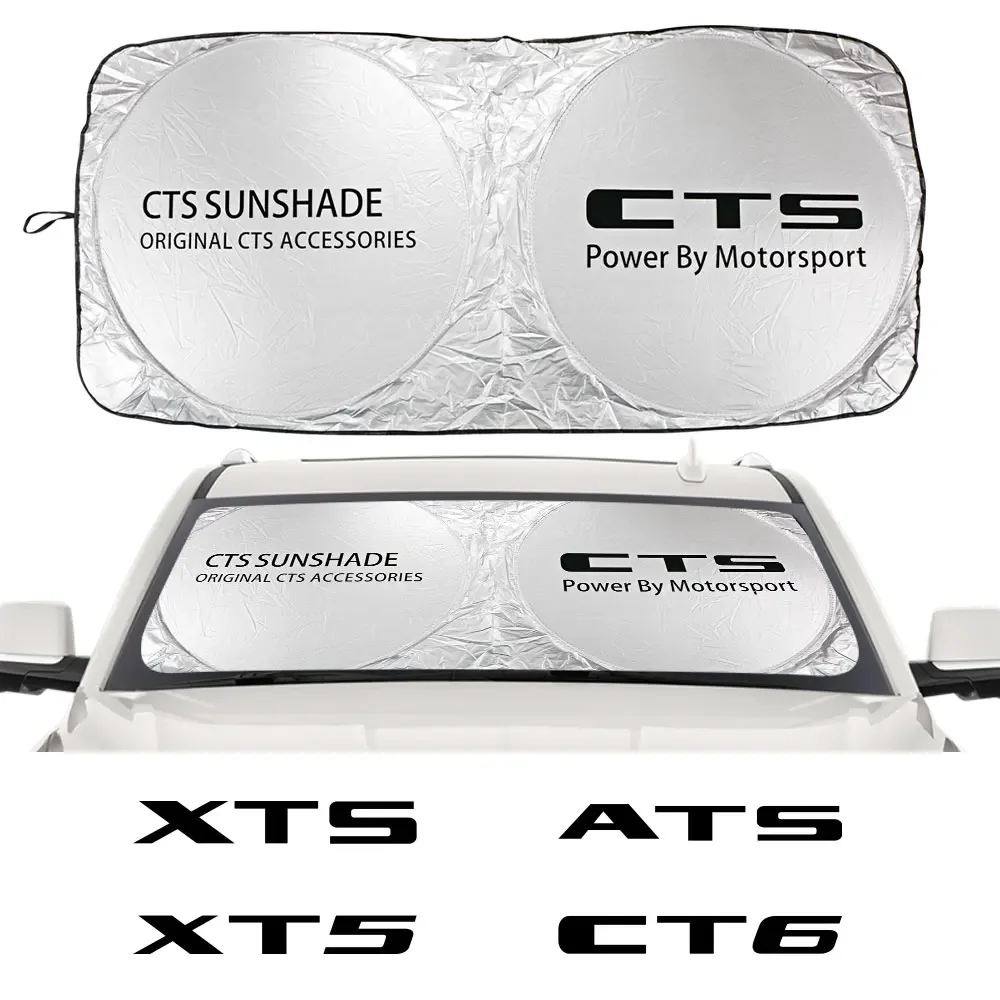 Car Windshield Sun Shade Cover For Cadillac ATS CTS Escalade BLS CT4 CT5 CT6 EXT STS XLR XT4 XT5 Accessories Anti UV Reflector