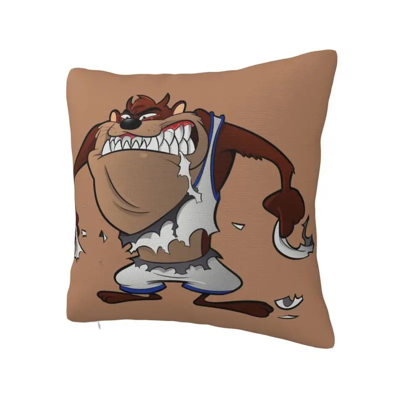 Custom Cartoon Tasmanians Devils Cushion Cover Decoration 3D Print Throw Pillow Case for Sofa Double Side