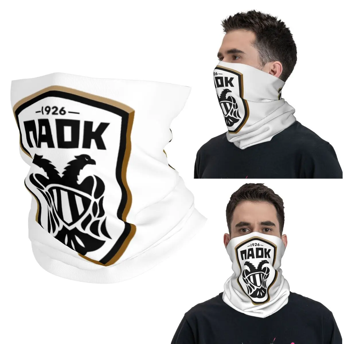 

PAOK греческий футбольный спортивный болельщик из Салоники, бандана, гетры с принтом, шарф, универсальный велосипедный шарф для бега