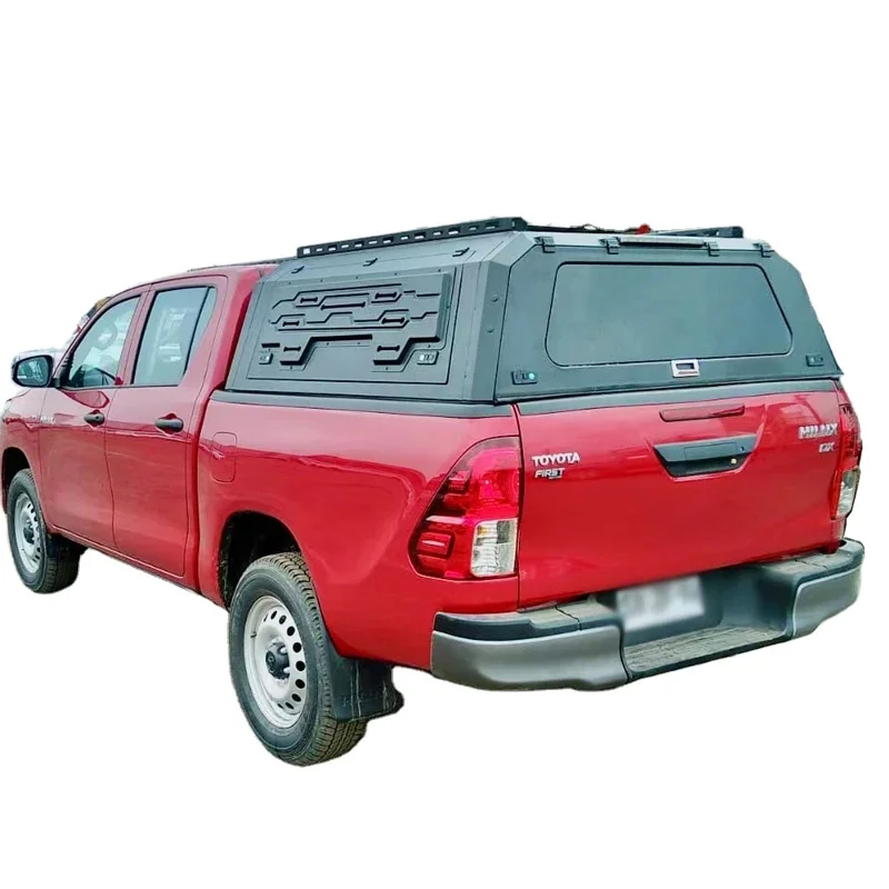 Stylish Hardtop pop-up side window Pickup Steel Hardtop Canopy Topper for Hilux Dual Cab