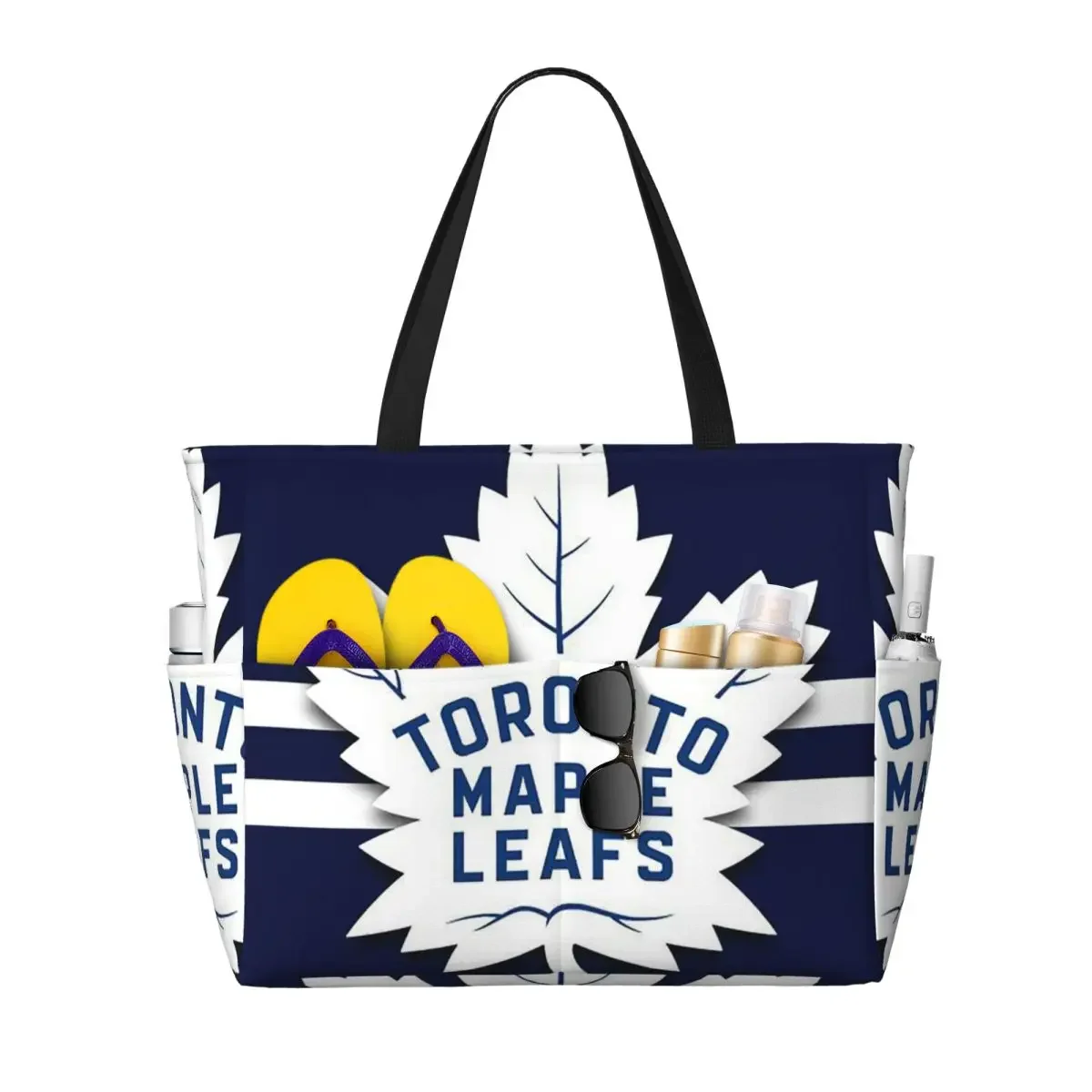 Icon Maple Leafs Toronto Beach Tote Bag Sport Gym Yoga Duffle Large Tote Bag Women Travel Bag Fitness bag