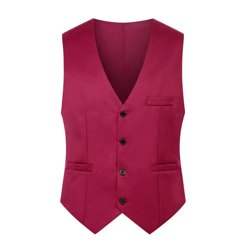 M-5XL Plus Size Men\'s Slim Fit Mens Suit Vest Casual Suit Vest Man Formal Businss Vests Male Waistcoat Gilet Homme XXXXXL