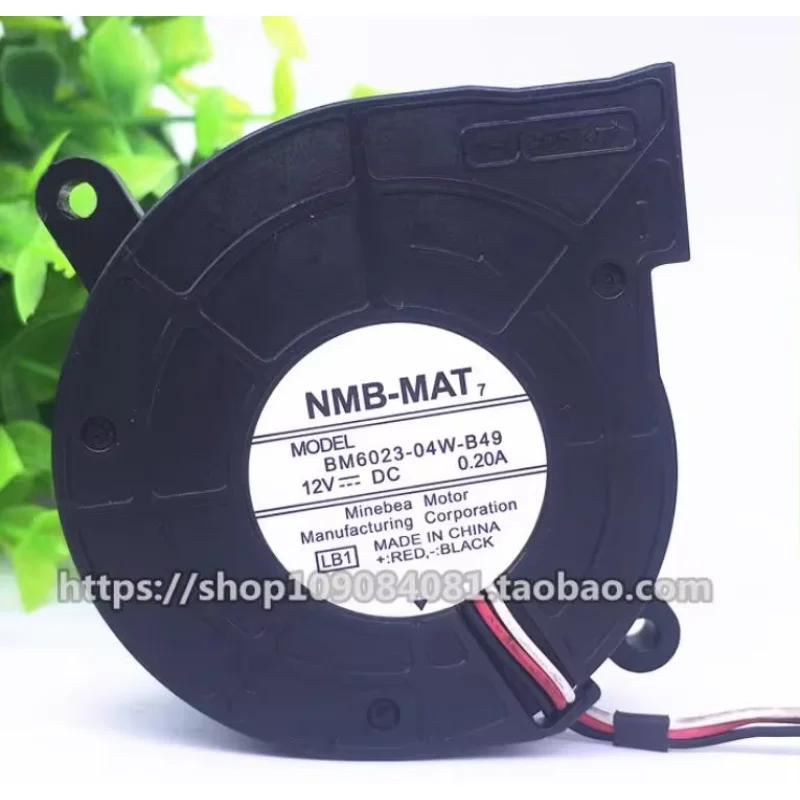 

NMB BM6023-04W-B49 DC 12V 0.20A 60x60x23mm 3-Wire Server Cooling Fan