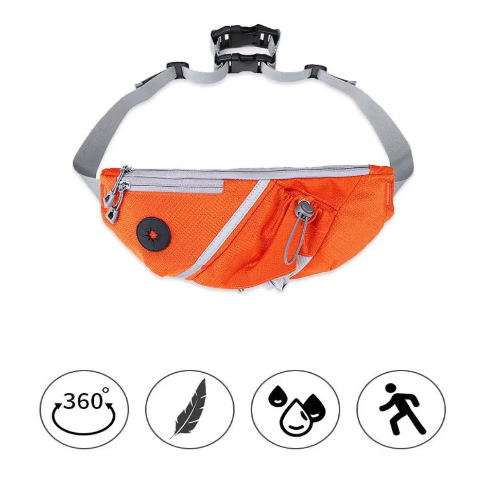 Outdoor Mobile Phone Bag Running Bag Dual Pocket Marathon Bag Waist Bag Trail Running Training Dog Leash Belt Bag Sports