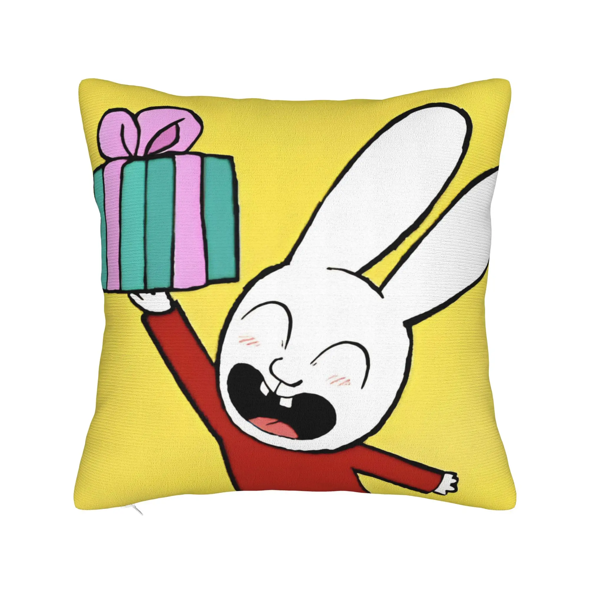 Decorative Pillowcases Simon Super Rabbit Merch Chair  Pillow Case Cover Square Multi Size