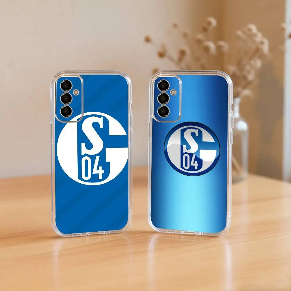 

Schalke-e 04-PC Phone Case For SamsungA10,12,20,21S,30,31,40,50,51,52,70,71 Transparent Cover