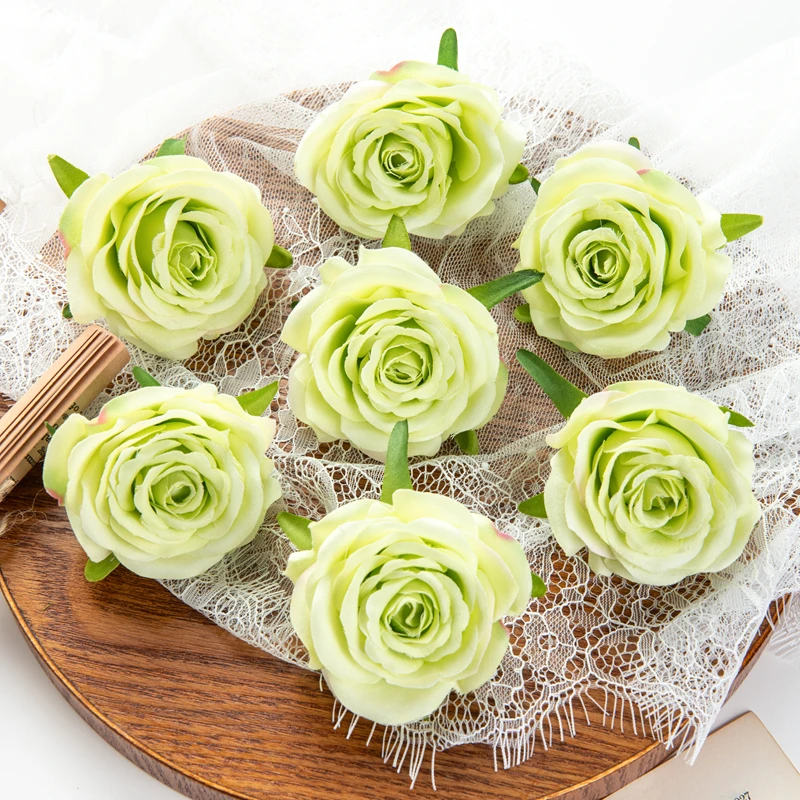 10 Stück Künstliche Blumen Weihnachtsdekoration für Zuhause Hochzeit Garten Rosenbogen DIY Party Kuchen Süßigkeitenbox Brautaccessoires Ausverkauf – Detail 5