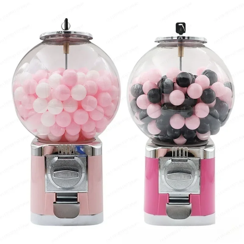 Mini Coin Operated Gashapon Machine for 32mm Capsules, Small Tabletop Gacha Dispenser for Party Game & Raffle Draw