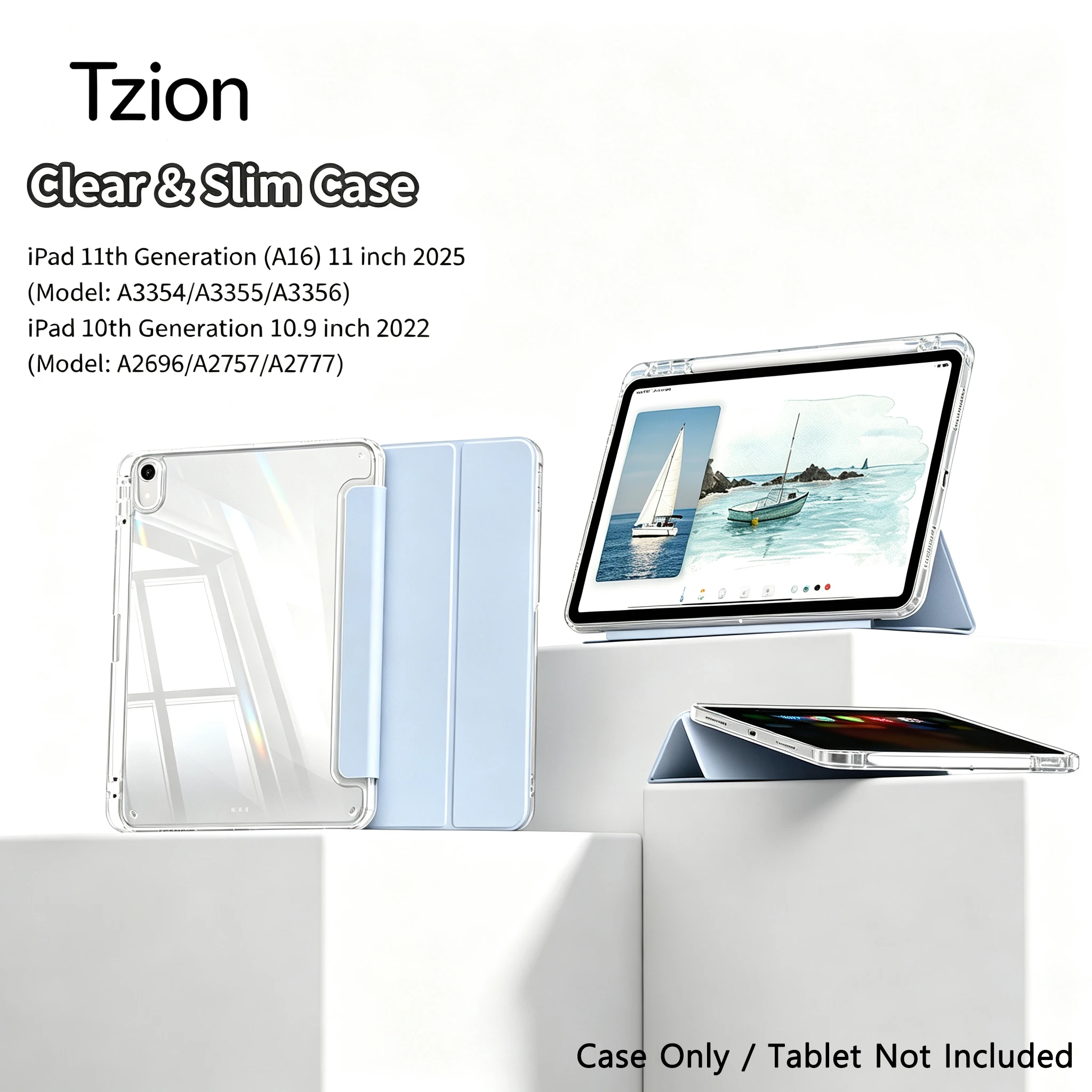 For 2025 iPad Air 11 Case iPad 10th Generation 11th A16 9th Mini6 7 13in iPad Pro11 4 5 10.9in 12.9 M2 M3 M4 M5 Holder Case