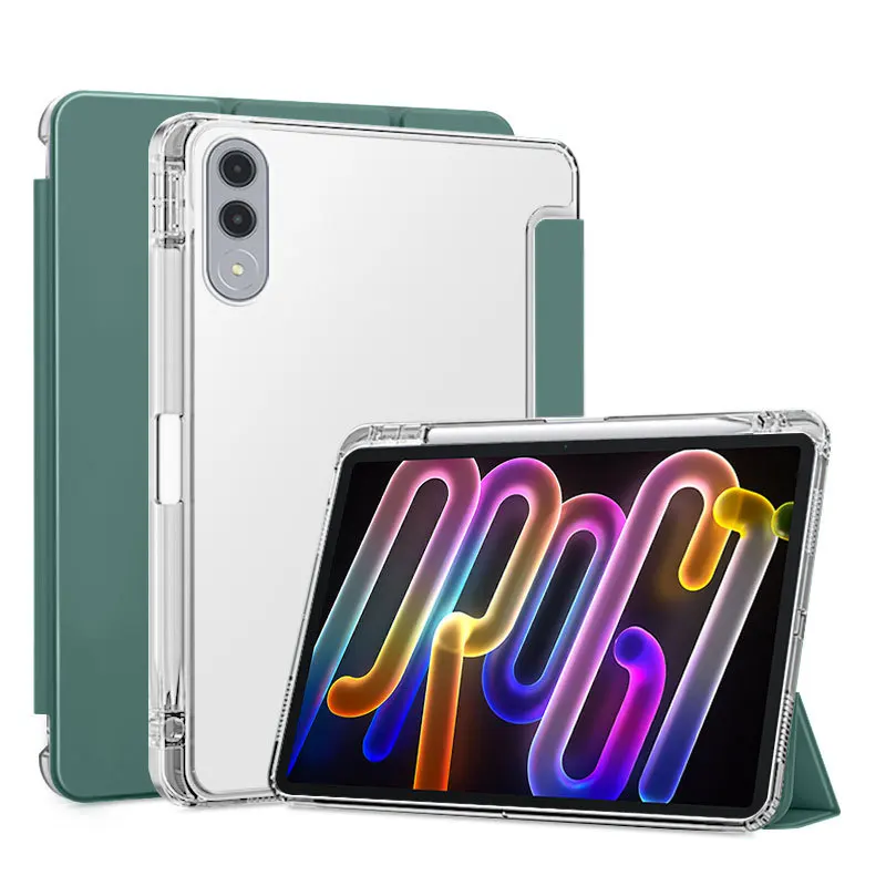

For Lenovo Xiaoxin Pad Pro GT 11.1 TB710FU Case With Pen Holder PU Leaher Soft TPU Back Stand Tablet For Xiaoxin Pad Pro GT Case