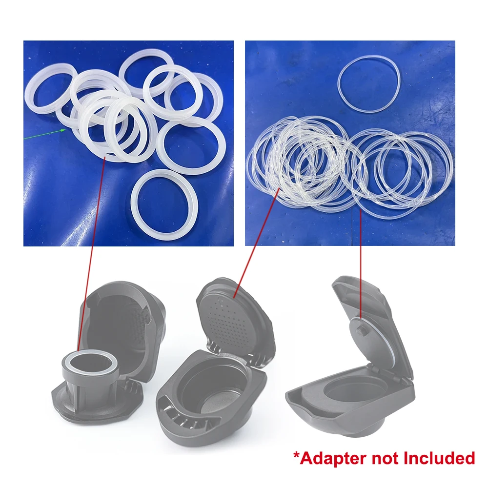 Rubber O-ring For Dolce Gusto Coffee Adapter Coffee Machine Accessories O Shape Silicone Seals Food Graded Adapter Not Included