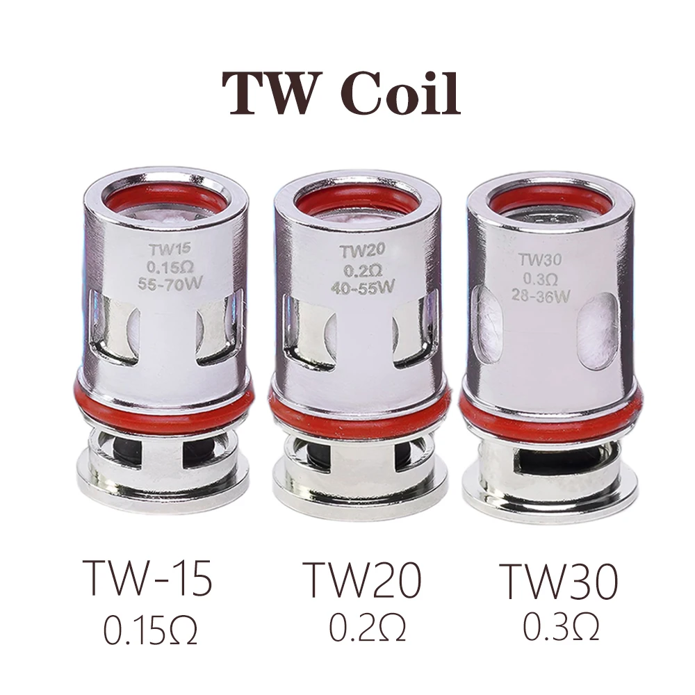 OEM 5PCS TW Coil TW15 TW20 TW30 0.15ohm Mesh TW bobine per PNP Coil Drag S X Argus Pro Drag E60 H80S Vinci Pods Kit