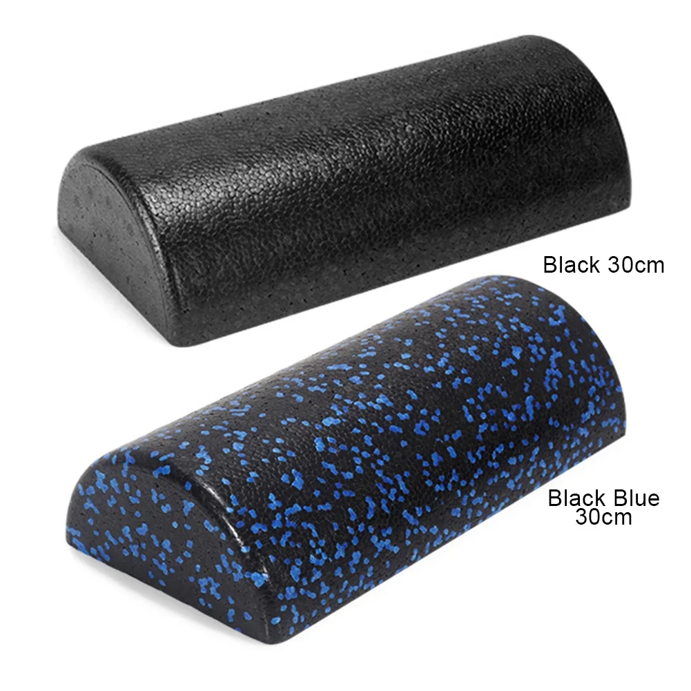 Half-Round Yoga Roller Massage Roller High Density Semi-Circular Foam Roller 30cm Back Stretcher Multi-Function for Home Gym