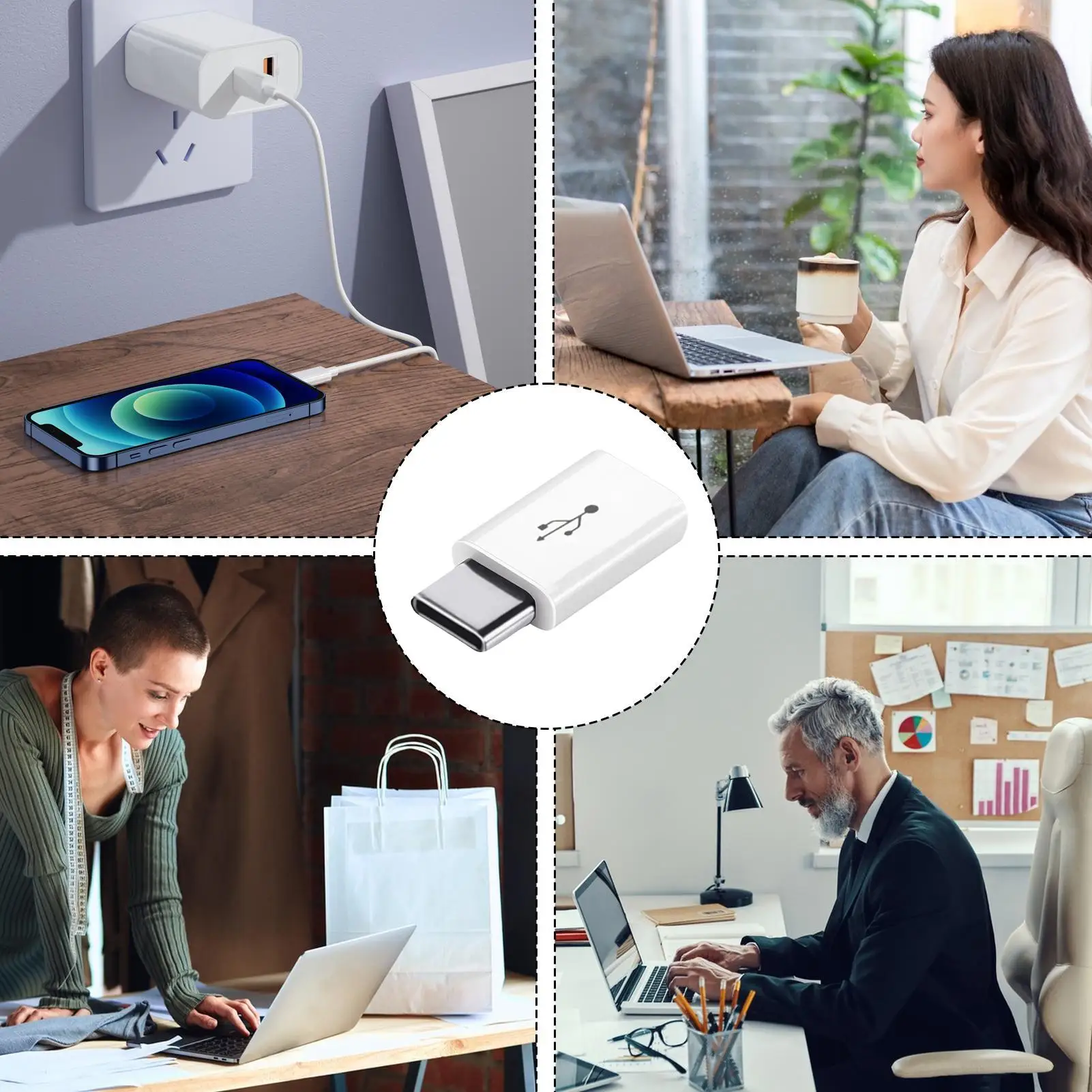 For Otg Micro To Type-c USB C Converter Type C Connector For Phone High-Speed Data Transfer Adapter Head With Compact Structure