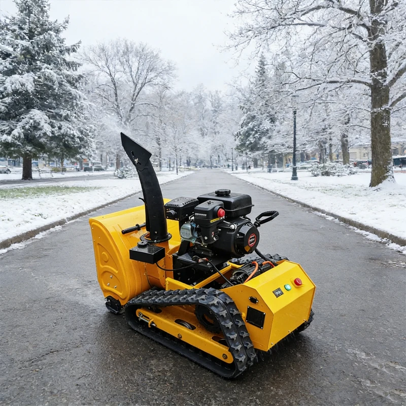 High-Performance 13HP Snow Blower, Self-Propelled Track Drive Snow Thrower with Auger for Sidewalk & Farm Cleaning