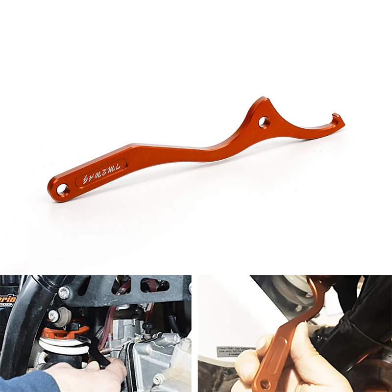 

Motorcycle CNC Aluminum Rear Absorber Damping Shock Spanner Wrench Tool For KTM 125-500cc SX SX-F XC XC-F XC-W XCF-W EXC EXC-F