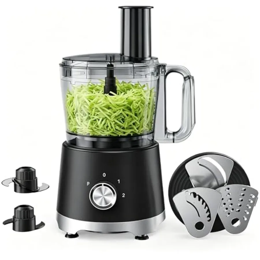 

Food Processor 10.5 Cup Multi-Functional Vegetable Choppers Food Grinder with Slicing Shredding Chopping Kneading Suitable for