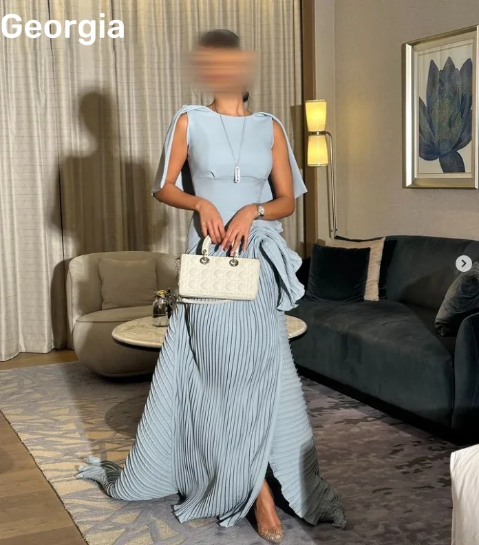 Customized Dresses For Prom Scoop Neckline Luxury Evening Dresses A-Line Ruffle Dresses For Special Events Cocktail Dresses
