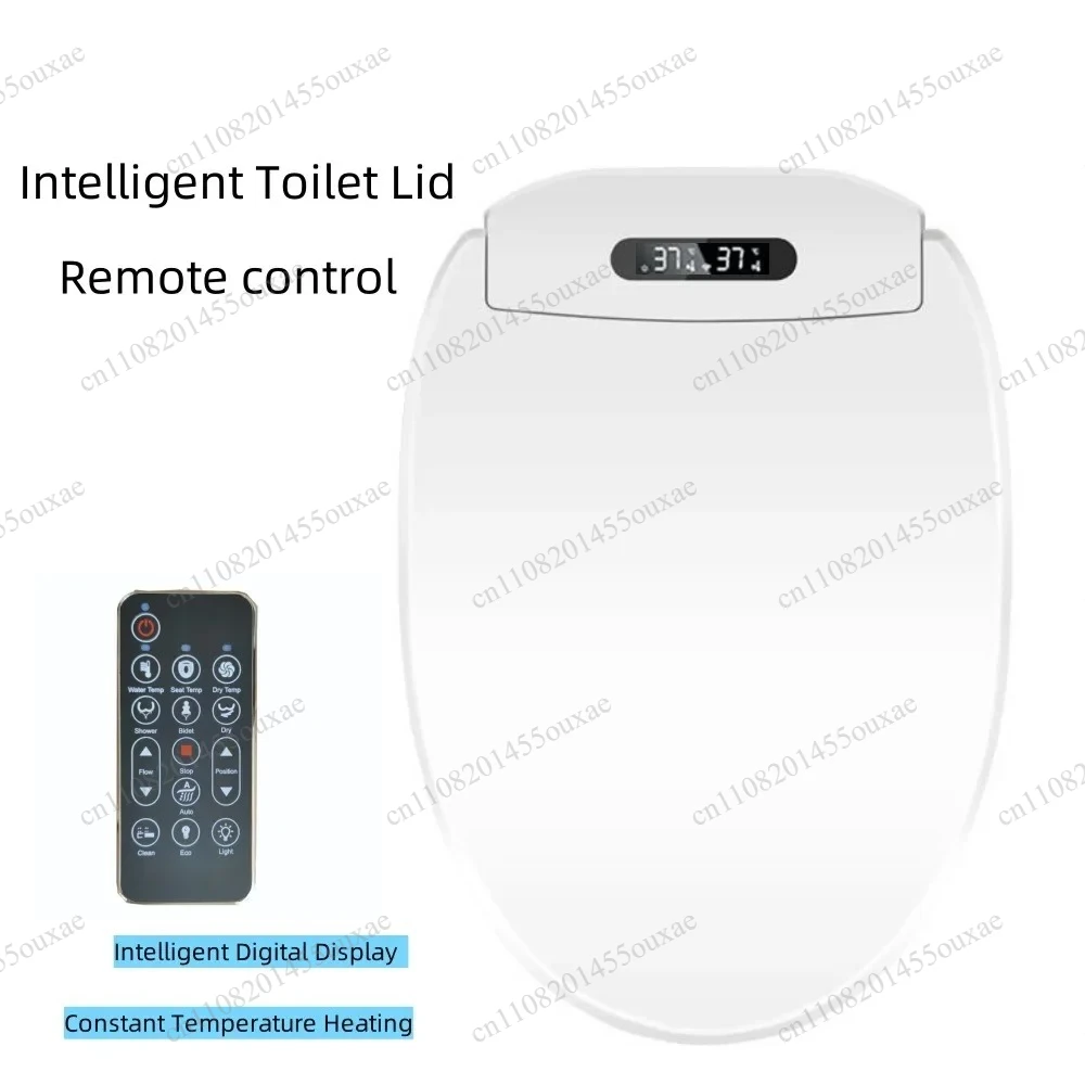 For Bathroom Smart Constant Temperature Inteigent Remote Control Toilet Lid  Dryer Water Wind Temperature Universal Toilet Lid