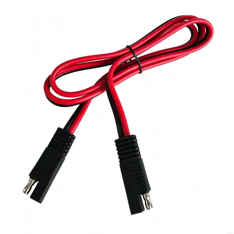 2 Pin Battery Extension Cable 1 Meter Male to Female Wire for Solar Battery Wiring, Motorcycle Battery Use and Vehicle 896C