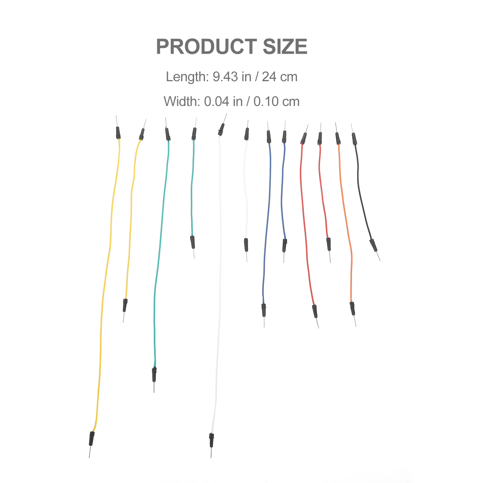 120Pcs Solderless Breadboard Jumper Wires Male to Male Flexible Assorted Cables for Electronic Prototyping and School Projects