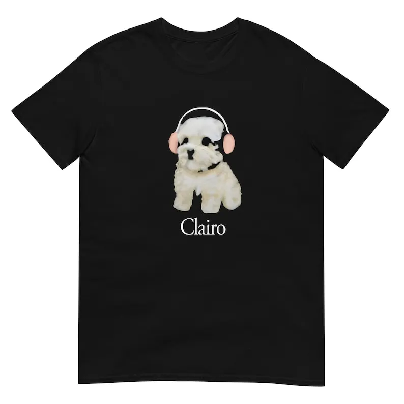 Clairo Dog Pup Headphones Unisex T-Shirt