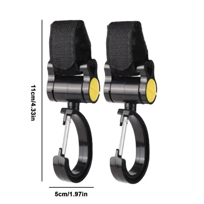 유모차용 후크, 2 개, 유모차 후크 클립, 편리한 유모차 액세서리, 엄마 가방 식료품 쇼핑용 후크, 아기