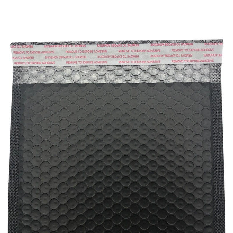 15x20 cm 23x28 cm 50 STKS Zwarte Bubble Mailers Gewatteerde Poly Enveloppen Verpakking voor Business Bubble Mailers Verzending Ritssluitingszak