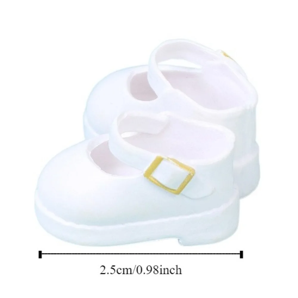 1 Pair Simulation OB11 Doll Uniform Shoes Three Colors Decoration Detachable Mary Jane Doll Shoes PVC Material Lovely