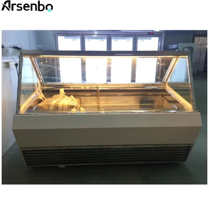 Commercial Ice Cream Display Fridge Freezer Gelato Showcase for Shop