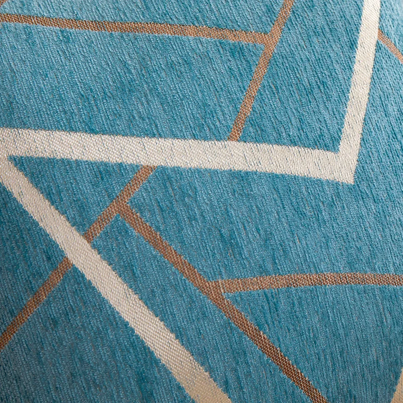 Pouf المخدة هندسية الشنيل غطاء الوسادة 45x45 55x55 ديكور المنزل لغرفة المعيشة مريحة كرسي فاخر الأريكة