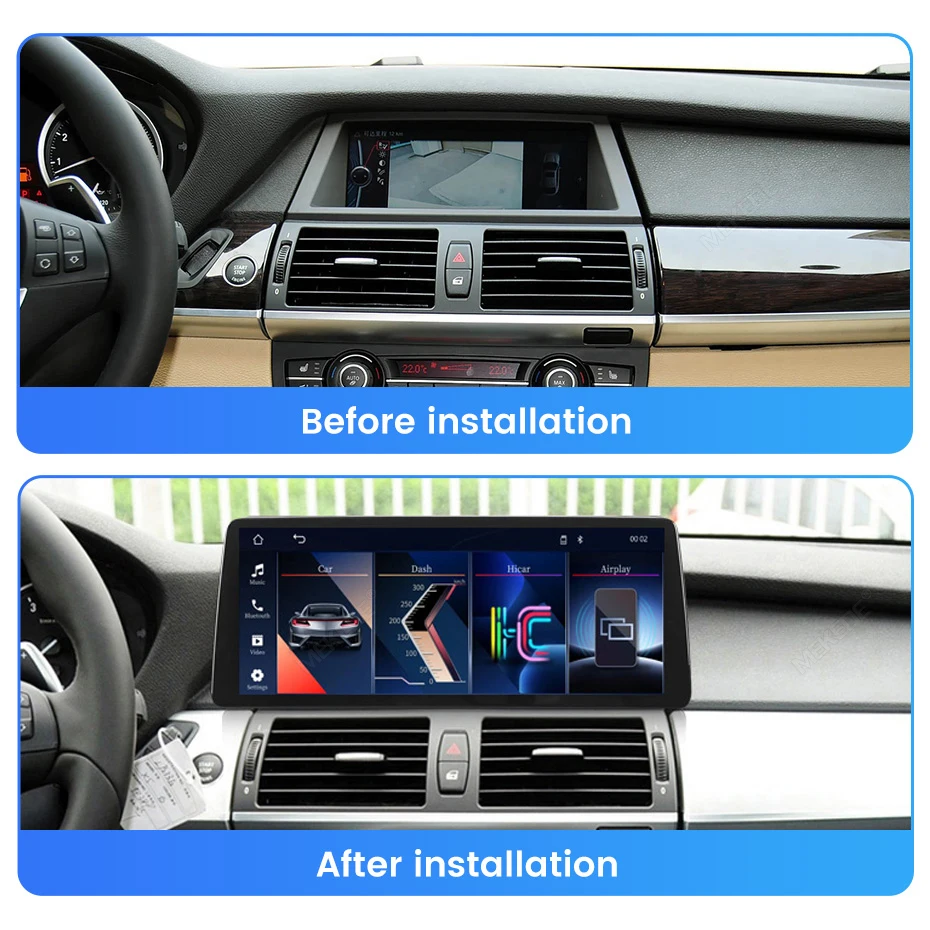 MEKEDE 10,25" 12,3" Android 15 oder Linux System Auto-Multimedia-Player für BMW X5 E70 X6 E71 2007-2012 CCC CIC Autoradio GPS Carplay Android Auto 4G WIFI BT DSP Unterstützt YOUTUBE IGO Netflix OEM Dual-System Kamera KEIN DVD – Detail 31