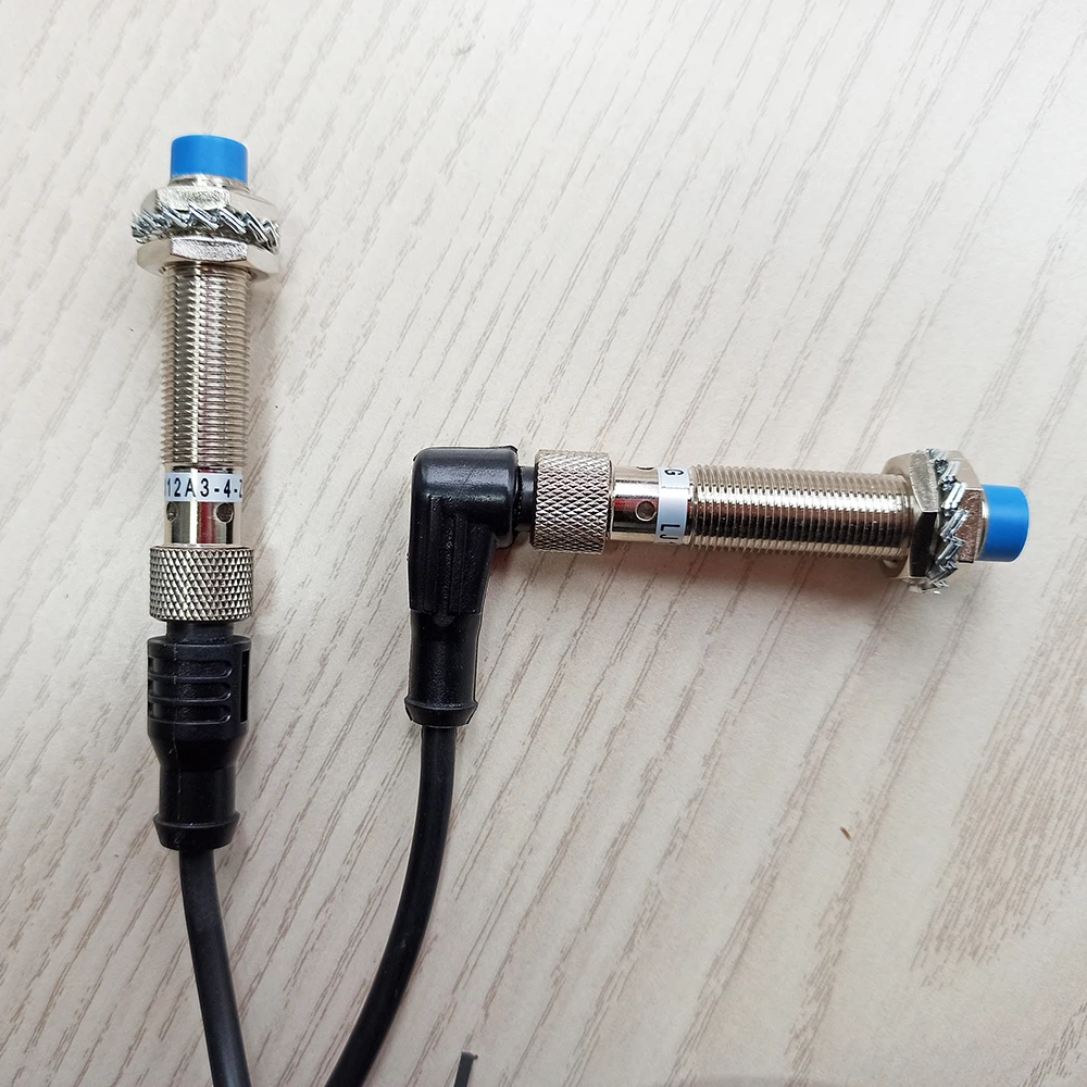 5M straight type and bend type air plug cable 4-pin for LJ12 LJ18 LJ30 Plug in inductive proximity sensor switches