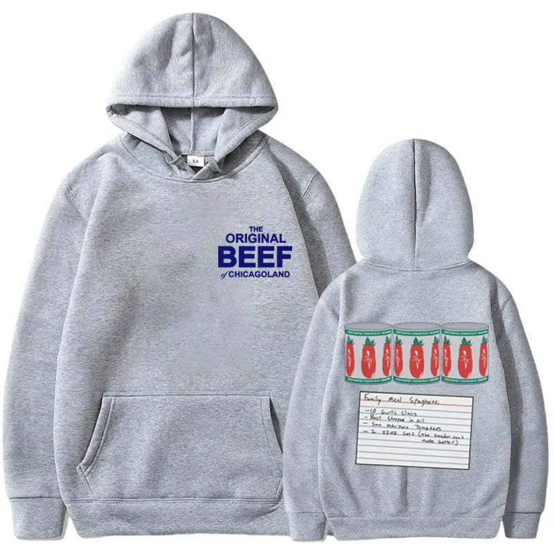 Italian Beef Sandwich The Bear TV Show Jeremy Allen Hoodie Men The Original Beef of Chicagoland Sweatshirts Fashion Pullover