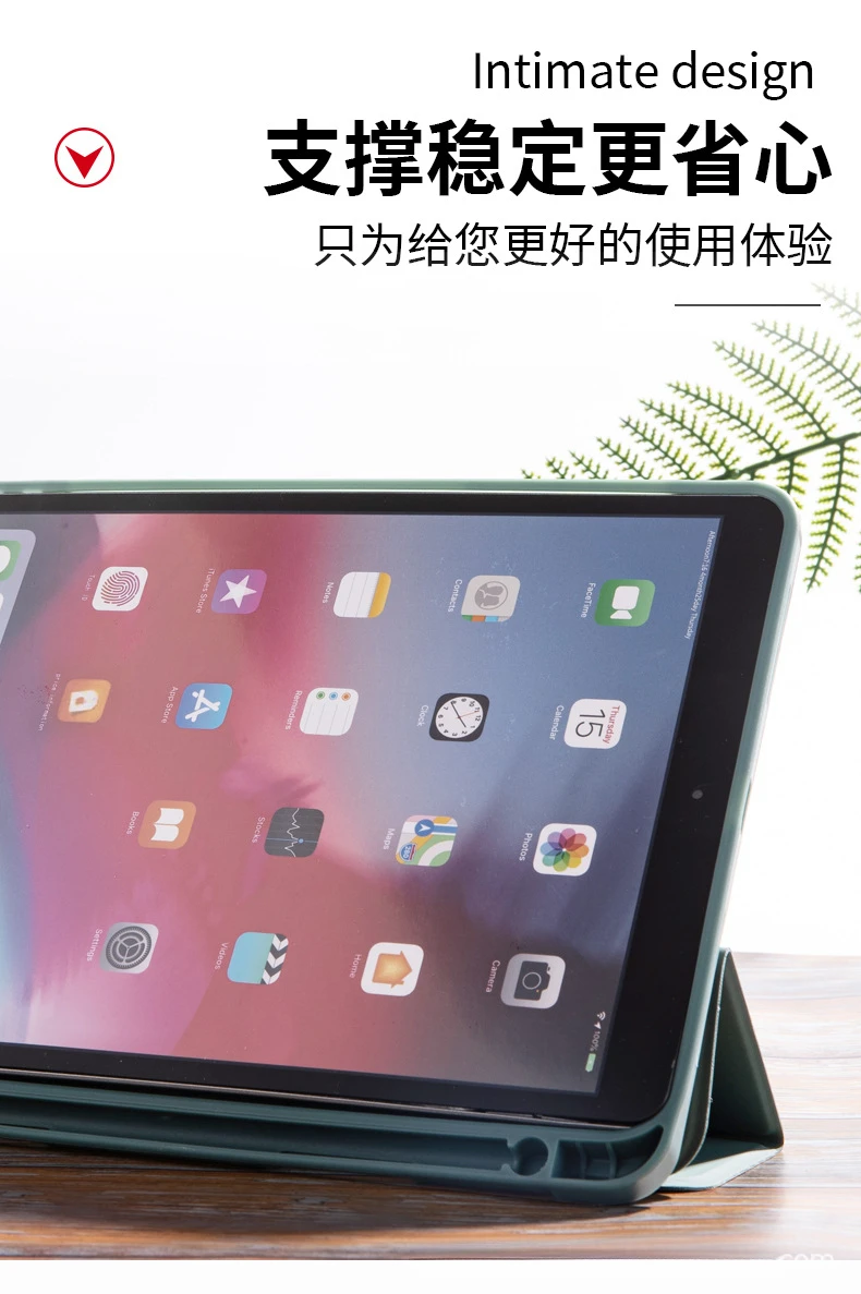 Flip-Hülle mit Stifthalter für iPad Air 5 10.9 Pro 11 Dreifach Faltbar mit Auto-Wake-Funktion Stoßfest – Detail 8