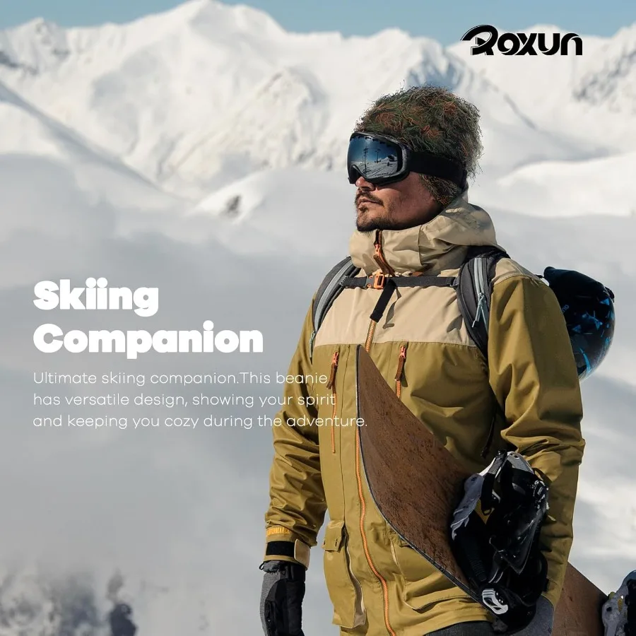 Gorro desgastado Fuzzy Shiesty Yeat Cálido Talla única para hombres Mujeres Gorro de punto de moda de invierno