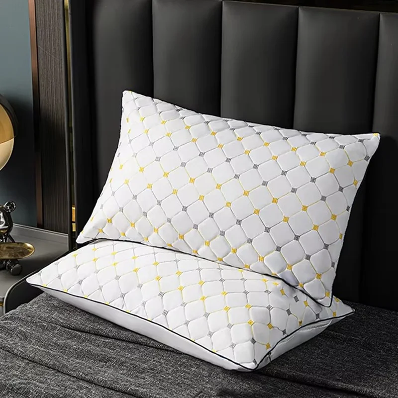 Superweiches Kissen mit hohem Rückprall, weiches, bequemes Schlafzimmer-Schlafkissen, hilft beim Schlafen, Pflege der Halswirbelsäule, Fünf-Sterne-Hotelkissenkern