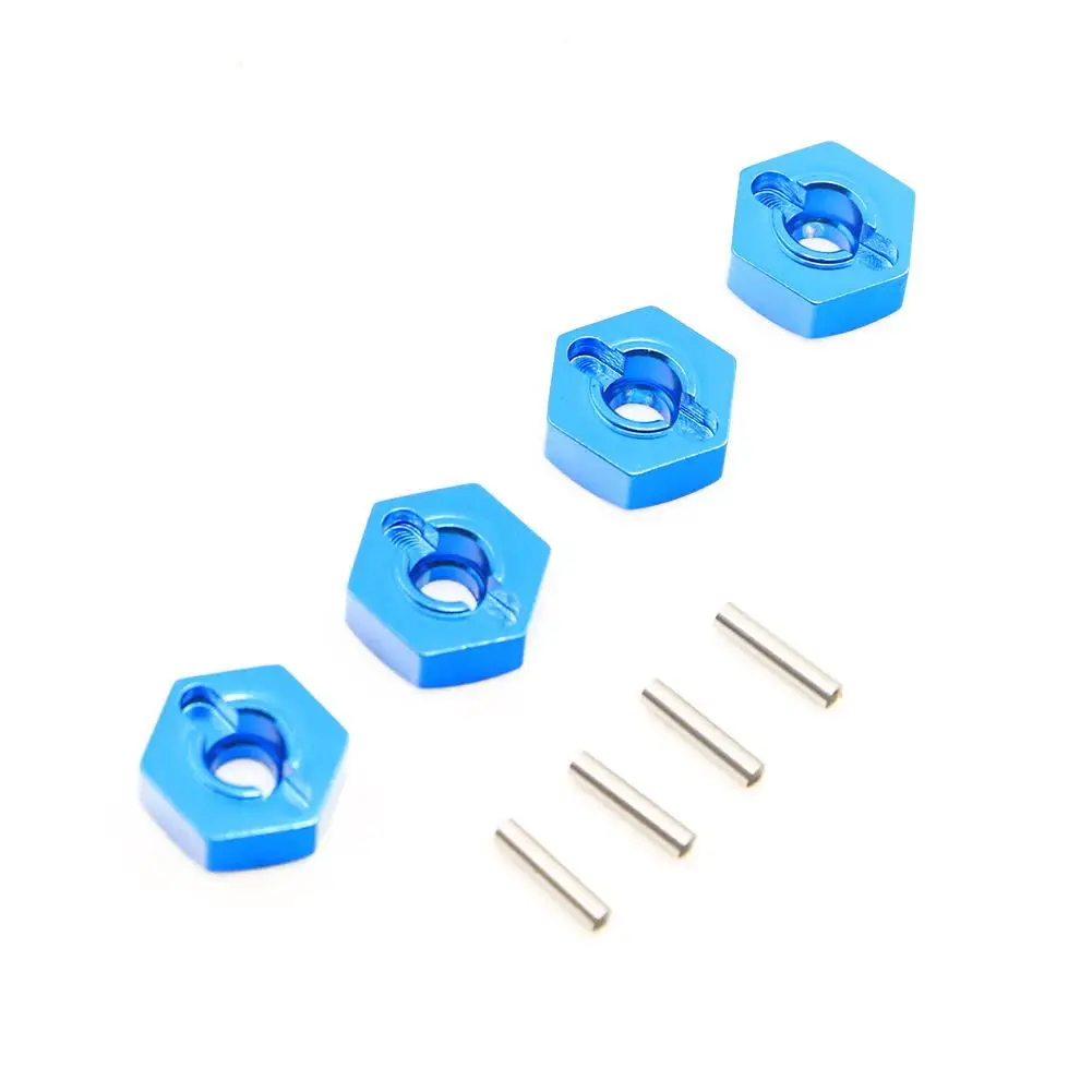 4 Pcs 1/10 RC Car 12 MM Aluminum Hexagon Wheel Hex Seat Mount Hub Pins Toy Car Parts For Wltoys A949 A959 A969 A979 K929