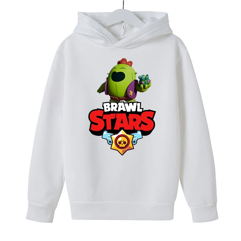 Anime Cartoon Kids Hooded Sweatshirt Printed Leon Poco Crow Tops Boys Girls Winter Warm Pullover Casual Loose Child Clothes