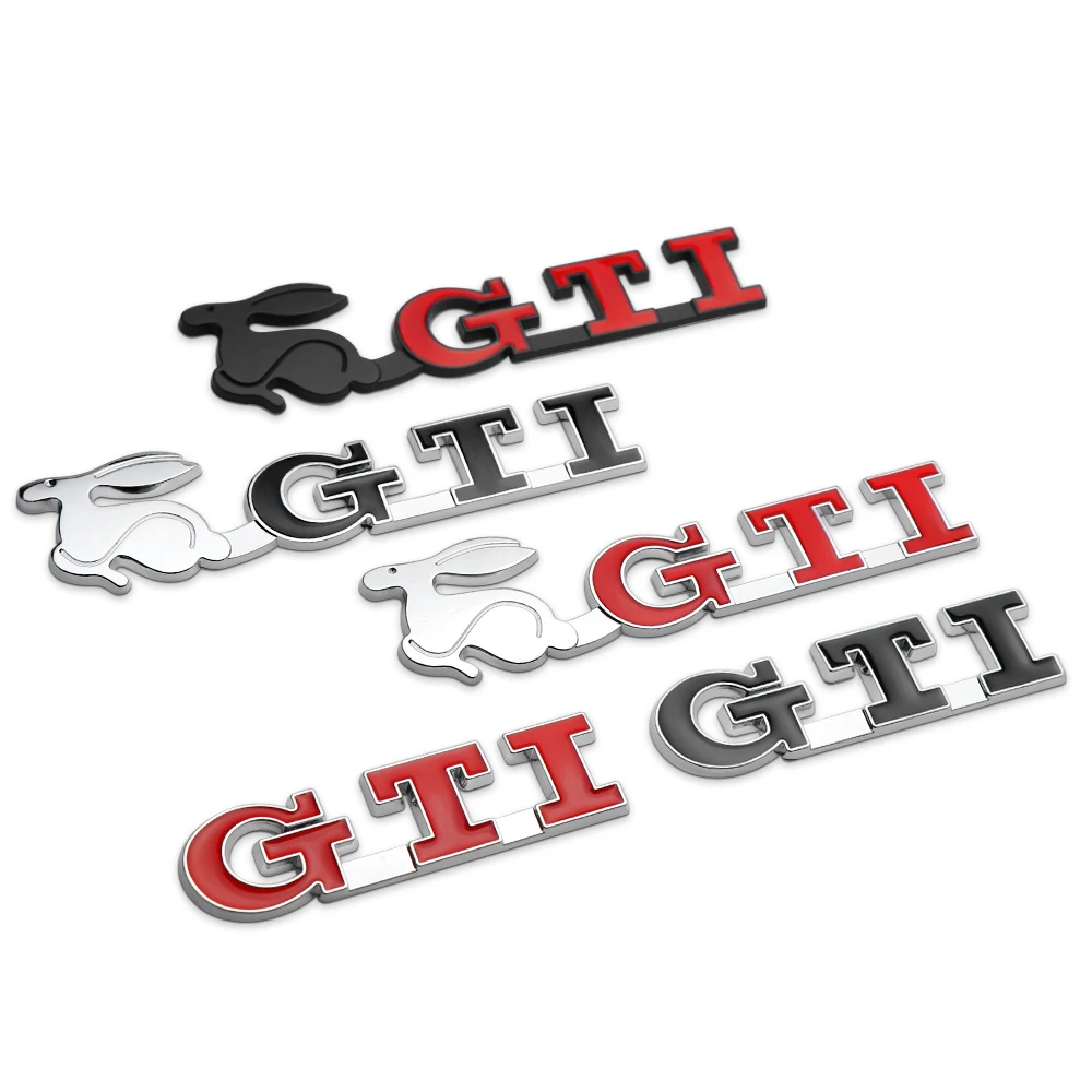 Car Styling Metal Grill Logo Badge Sticker Trunk Emblem Decals For Volkswagen GTI Jetta Polo Caddy GTI Bora MK7 Beetle Passat b6