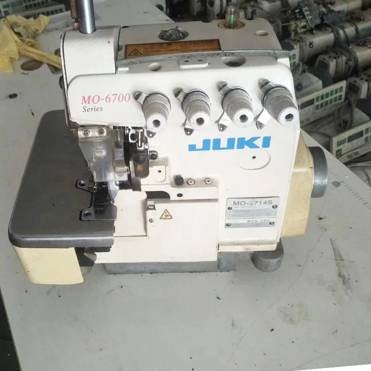 Used Original Industrial Overlock JUKIs 6716 Flat bed 5 thread sewing machine