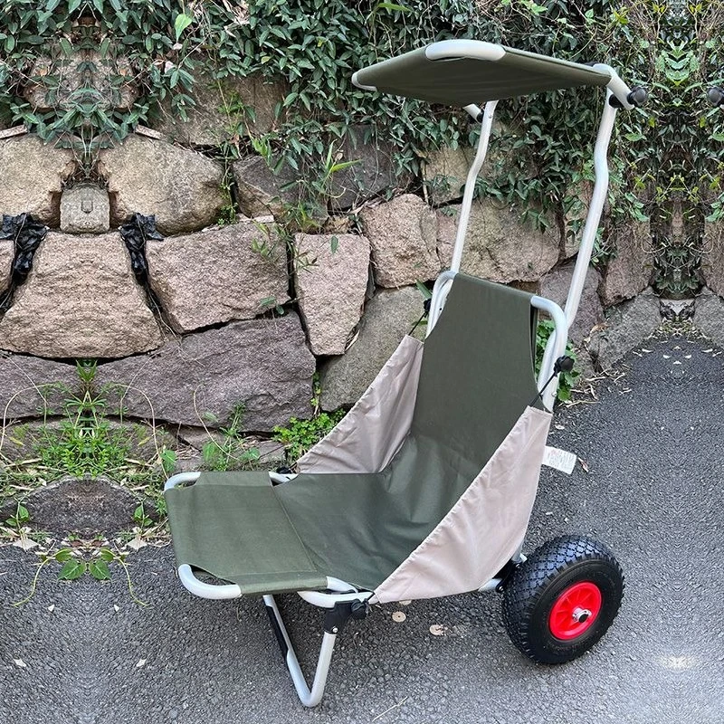 Air wheel cart folding small pull cart, outdoor photography cart pull rod cart