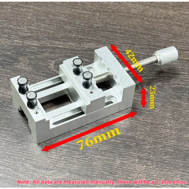 Micro Precision Mini Small Bench Vise Table Vise Flat Nose Clamp Olive Walnut Electric Grinding Clamp Clamp Bed