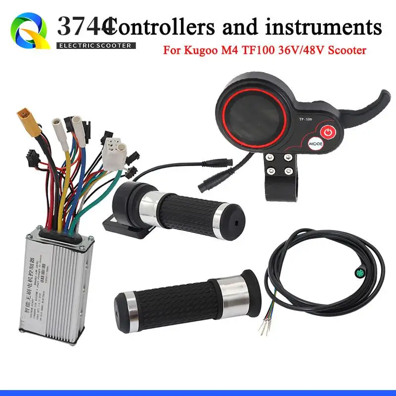 

For KUGOO M4 Electric Scooter Kickscooter TF‑100 Instrument Display Panel With Charging 6 Pin Communication Speedometer