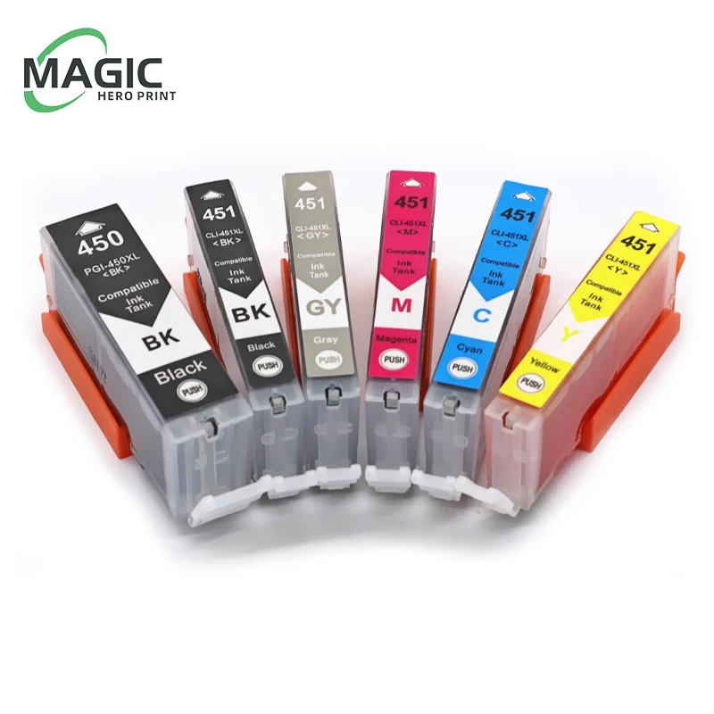 PGI-450 PGI 450 CLI 451 Compatible ink Cartridge for canon PIXMA IP7240 MG5440 MG5540 MG6440 MG6640 MG5640 MX924 MX724 IX6840